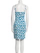 Oscar de la Renta Printed Mini Dress