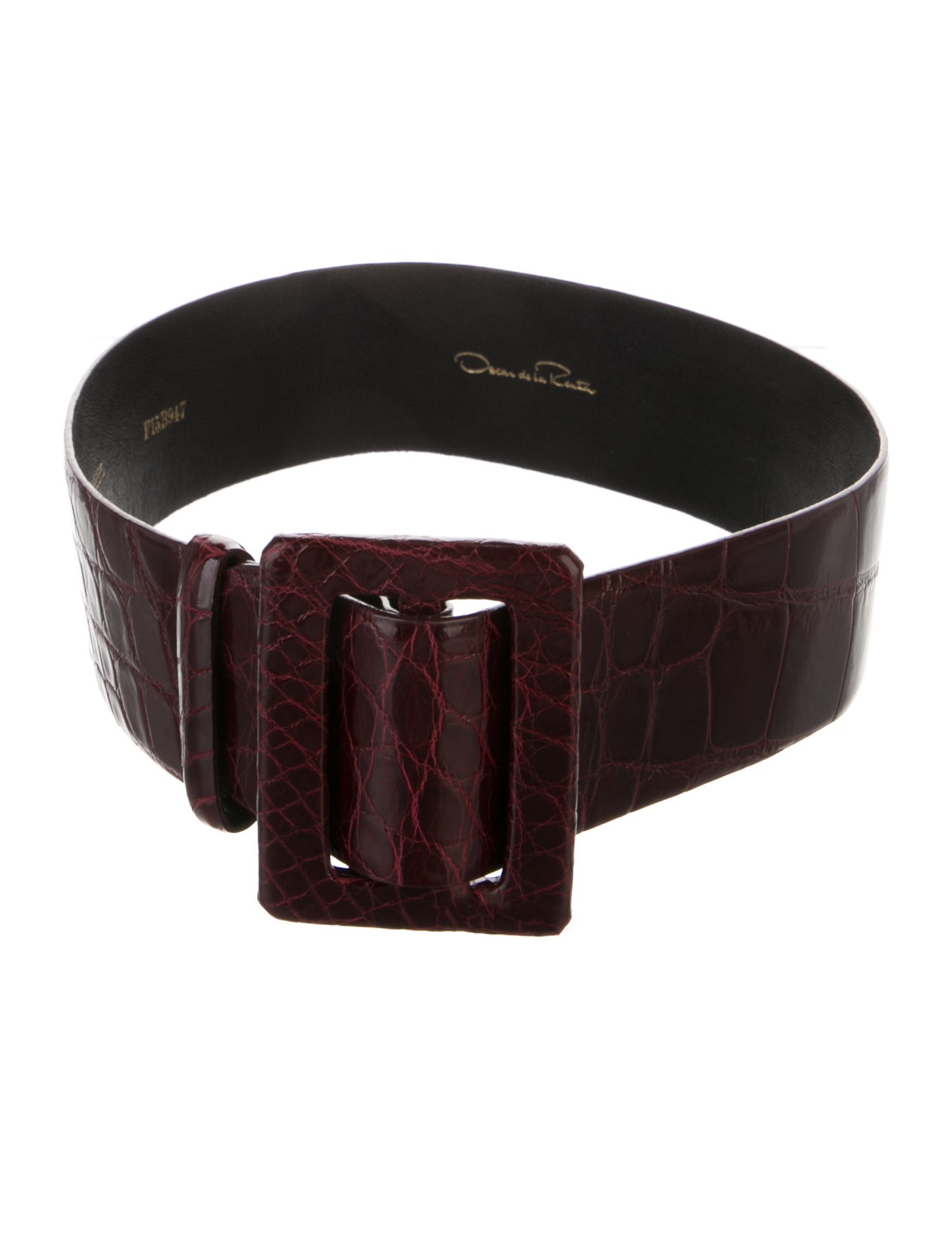 Oscar de la Renta Wide Leather Waist Belt