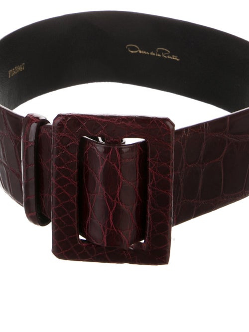 Oscar de la Renta Wide Leather Waist Belt
