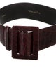Oscar de la Renta Wide Leather Waist Belt
