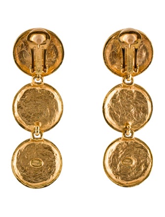Oscar de la Renta Multi Disk Earrings