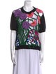 Oscar de la Renta Patterned Crew Neck Top