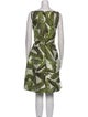 Oscar de la Renta Printed Knee-Length Dress