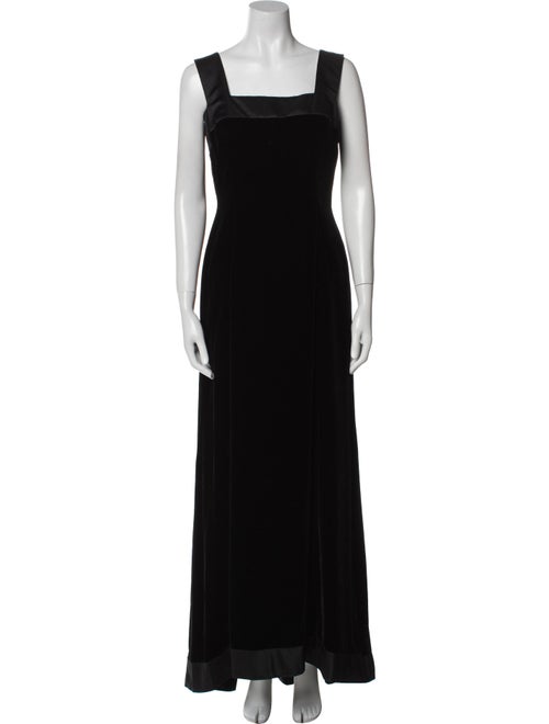 Oscar de la Renta Square Neckline Long Dress