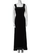 Oscar de la Renta Square Neckline Long Dress
