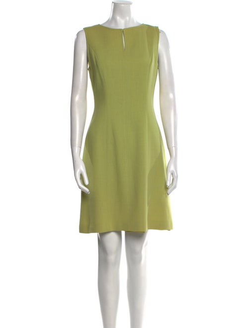 Oscar de la Renta Wool Knee-Length Dress