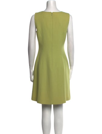 Oscar de la Renta Wool Knee-Length Dress