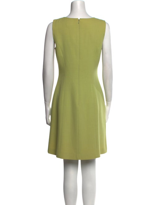 Oscar de la Renta Wool Knee-Length Dress