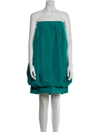 Oscar de la Renta Strapless Mini Dress