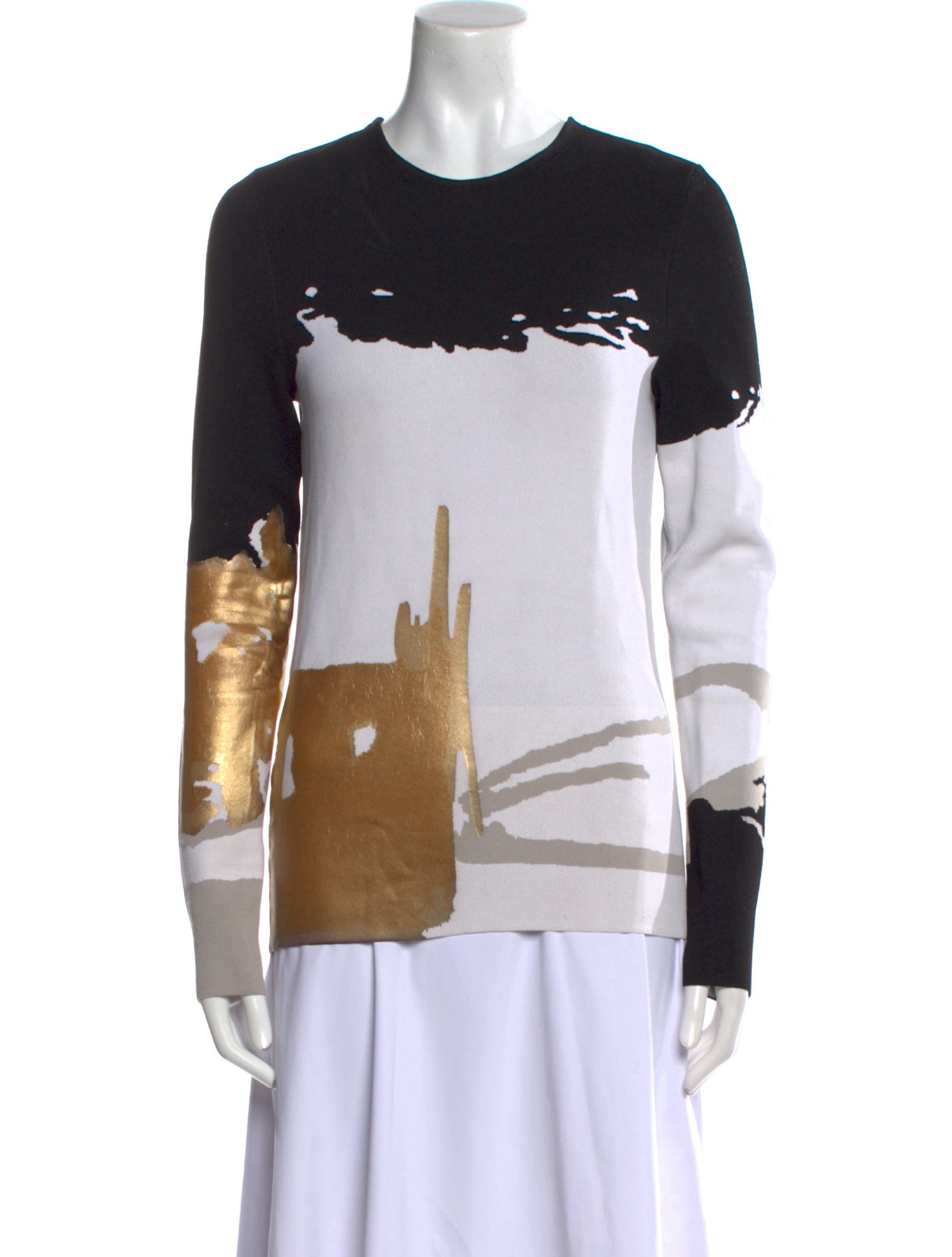 Oscar de la Renta 2017 Graphic Print Sweatshirt