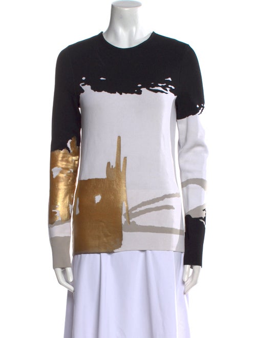 Oscar de la Renta 2017 Graphic Print Sweatshirt