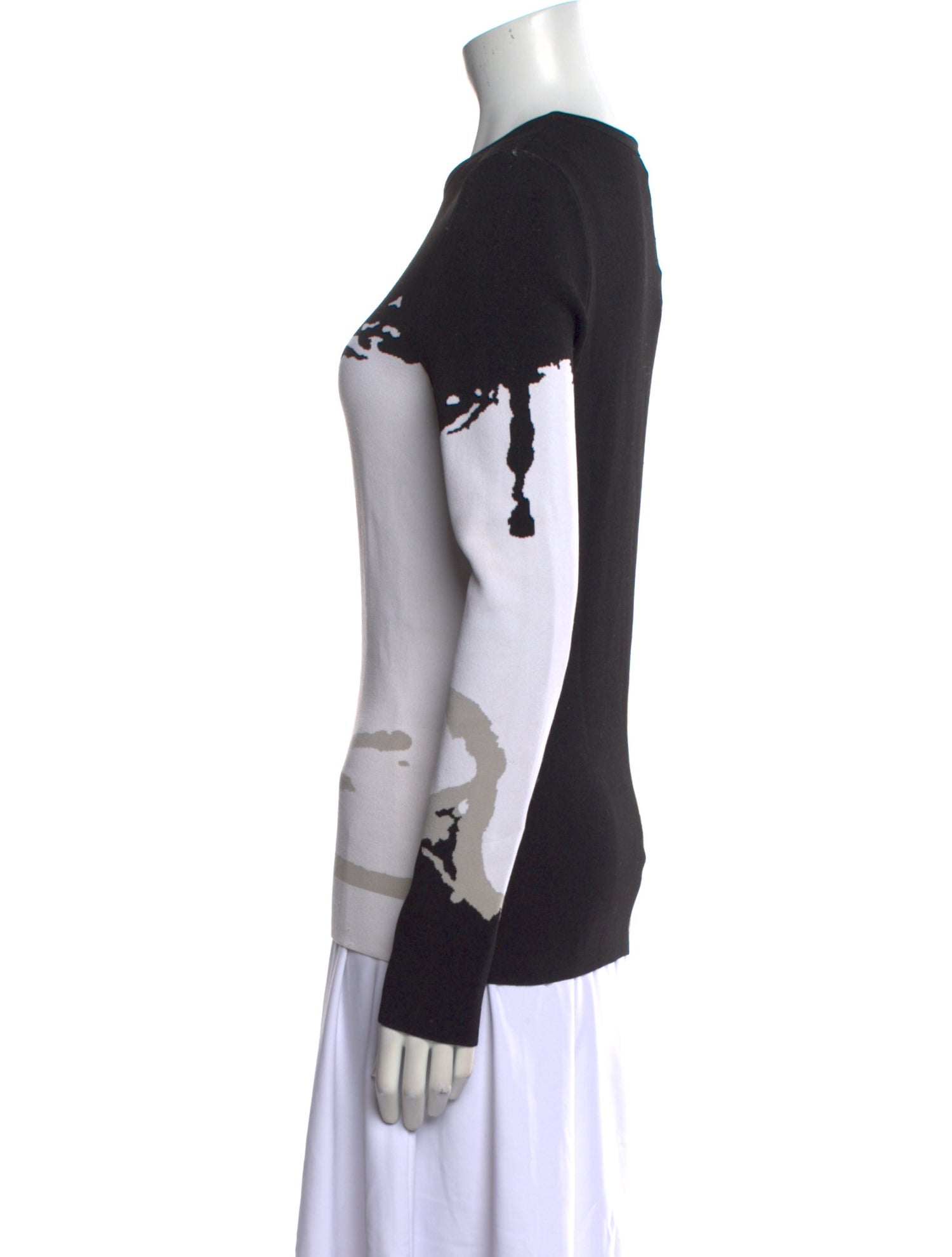 Oscar de la Renta 2017 Graphic Print Sweatshirt