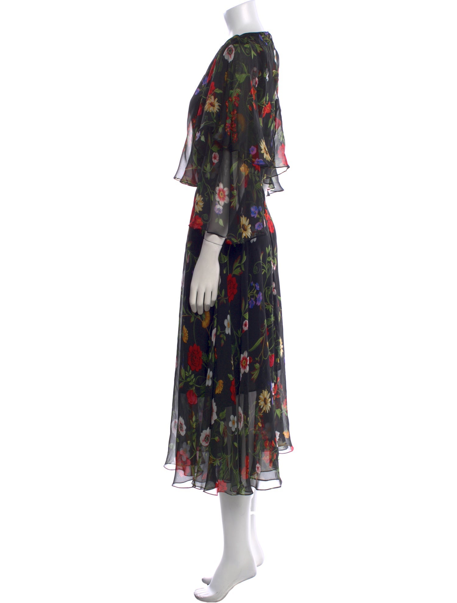 Oscar de la Renta Silk Long Dress