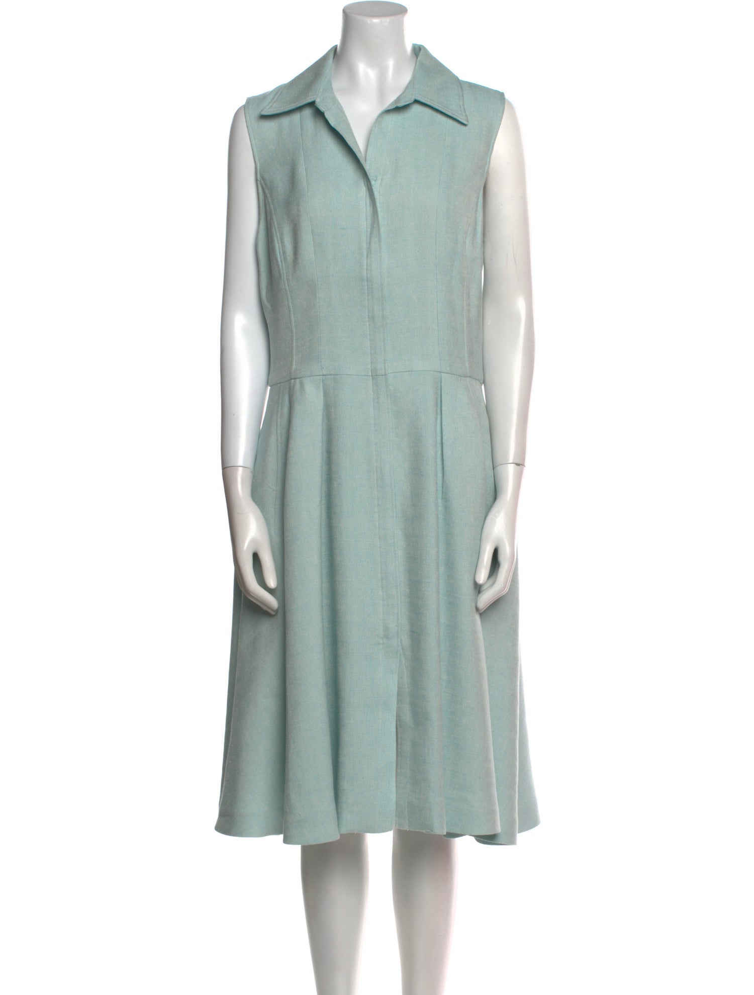 Oscar de la Renta Silk Midi Length Dress