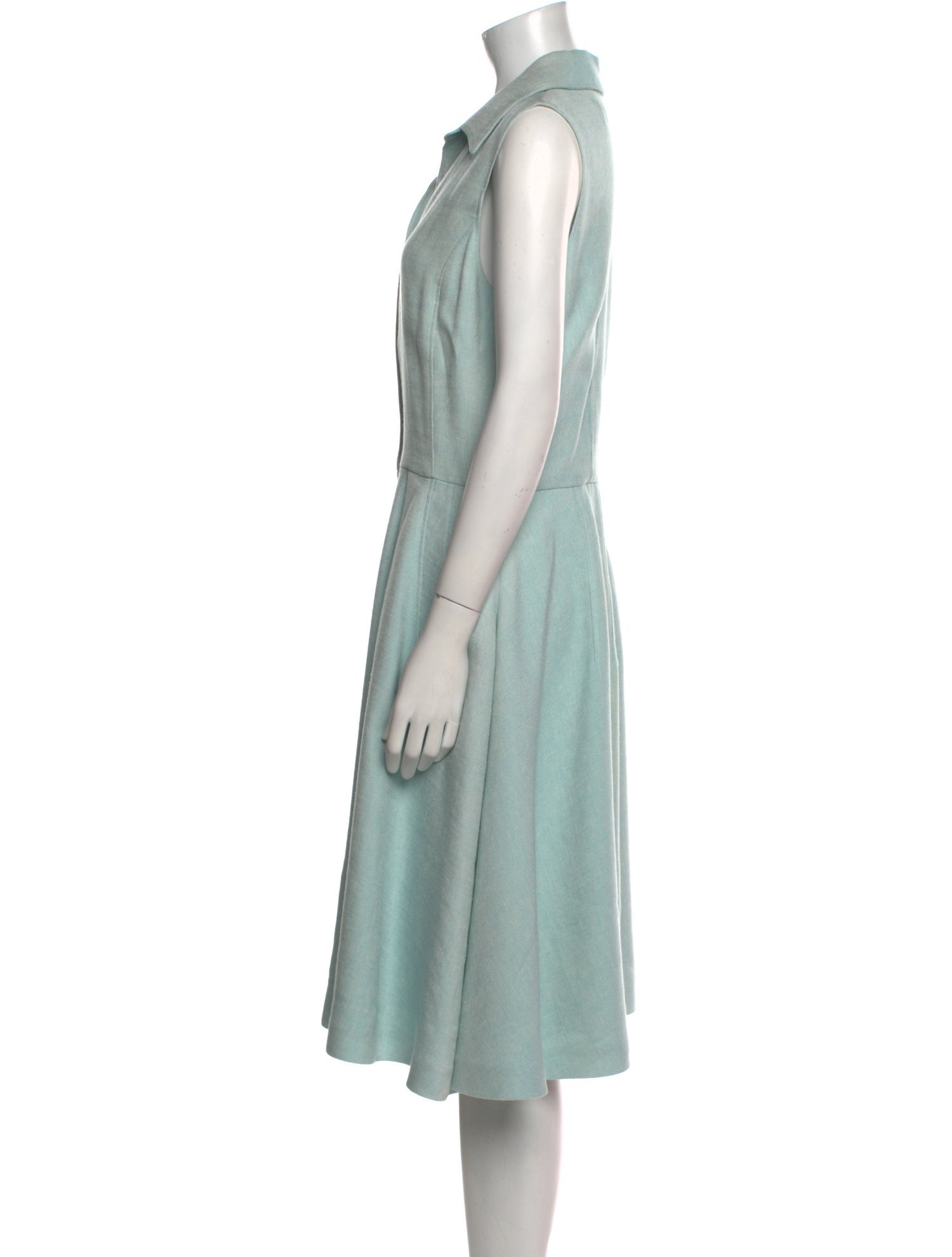 Oscar de la Renta Silk Midi Length Dress