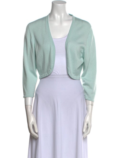 Oscar de la Renta Cashmere Open Front Sweater