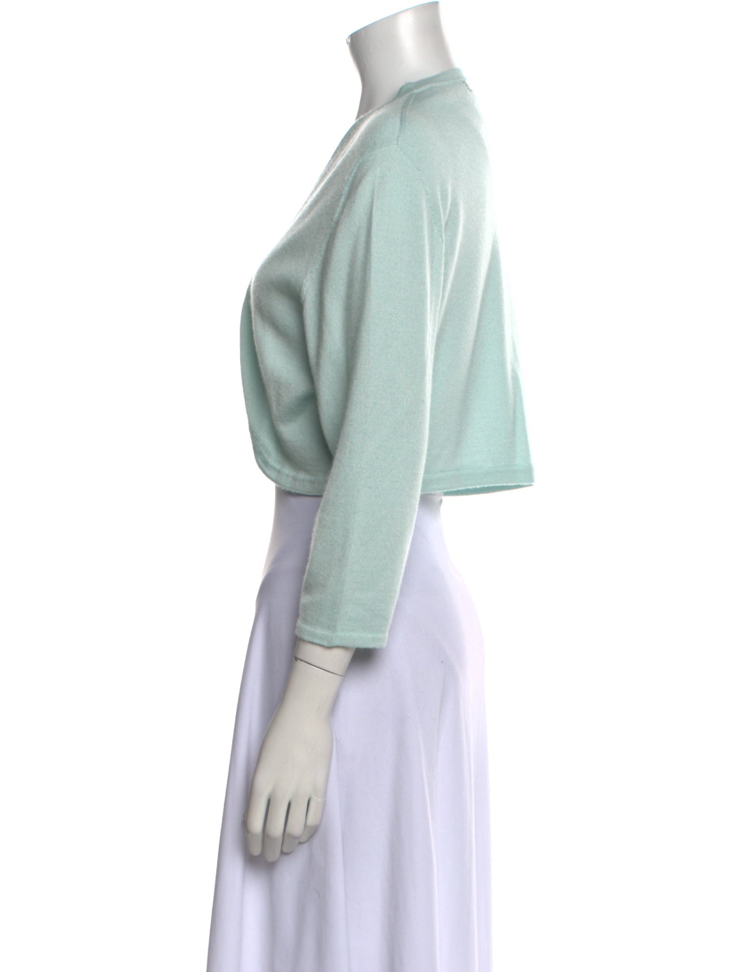 Oscar de la Renta Cashmere Open Front Sweater