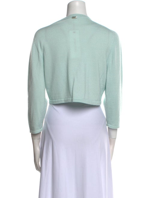 Oscar de la Renta Cashmere Open Front Sweater