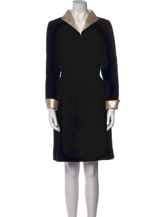 Oscar de la Renta Printed Knee-Length Dress