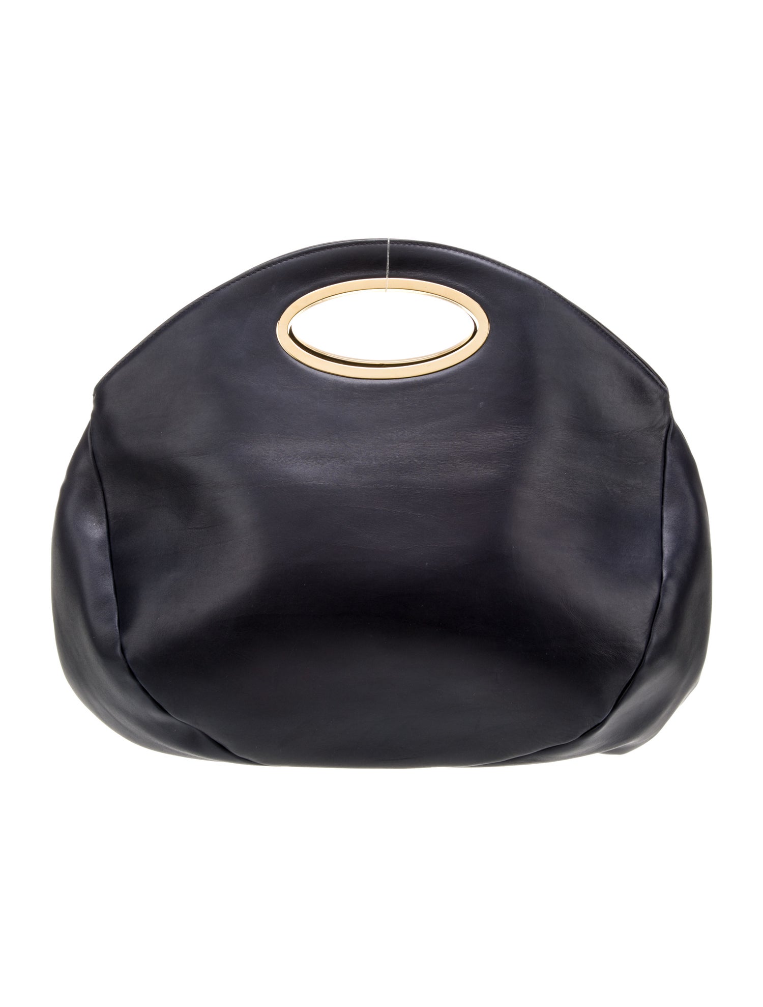 Oscar de la Renta Leather Top Handle Bag