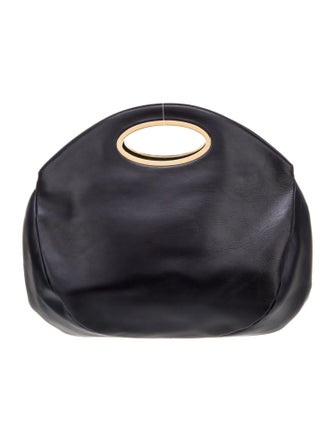 Oscar de la Renta Leather Top Handle Bag
