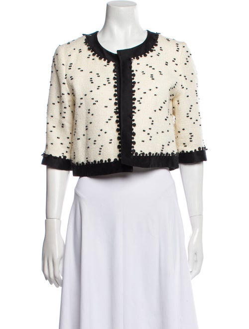 Oscar de la Renta 2015 Virgin Wool Bolero