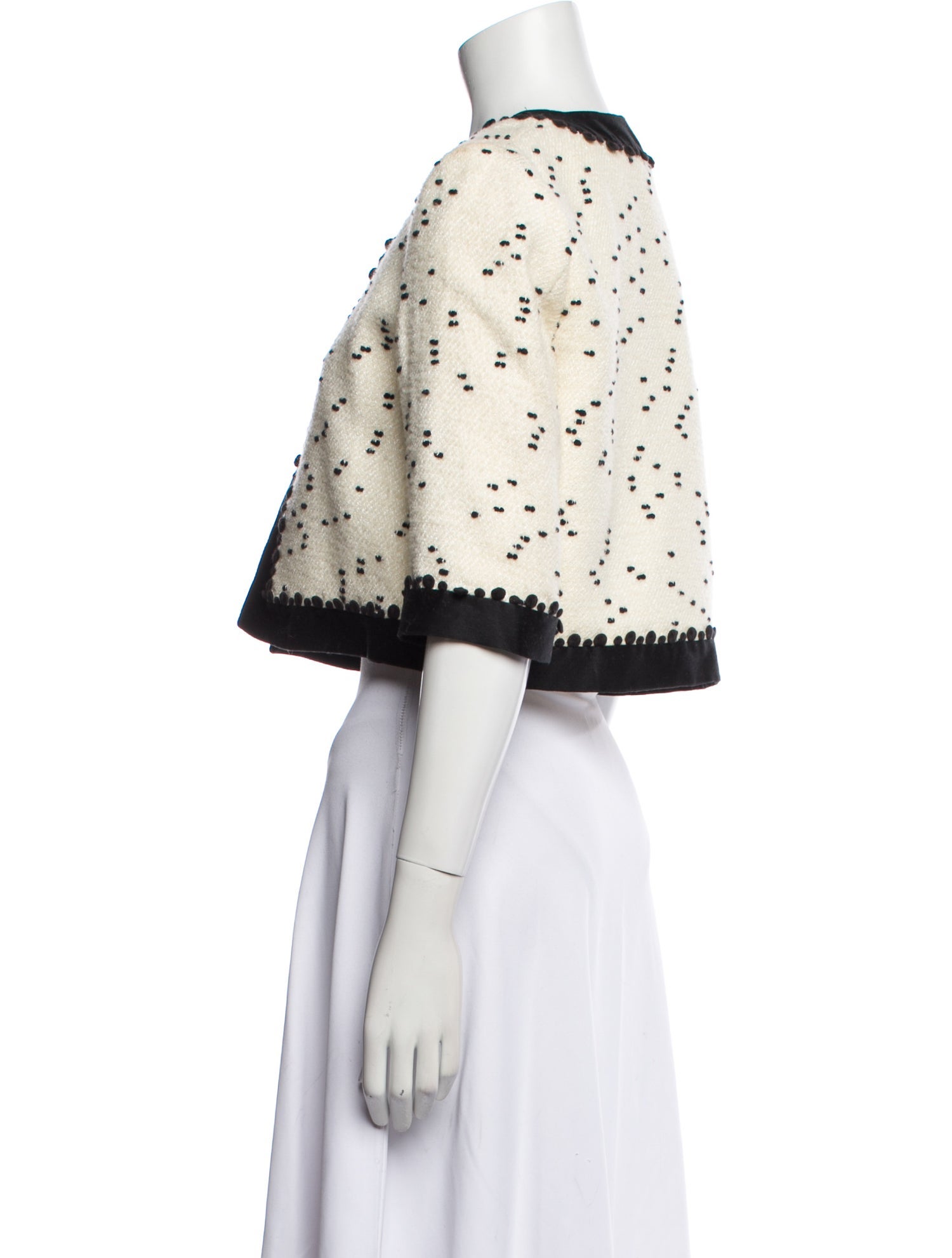 Oscar de la Renta 2015 Virgin Wool Bolero