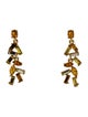 Oscar de la Renta Crystal Mini Funfetti Drop Earrings