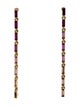 Oscar de la Renta Crystal Gradient Baguette Strand Drop Earrings