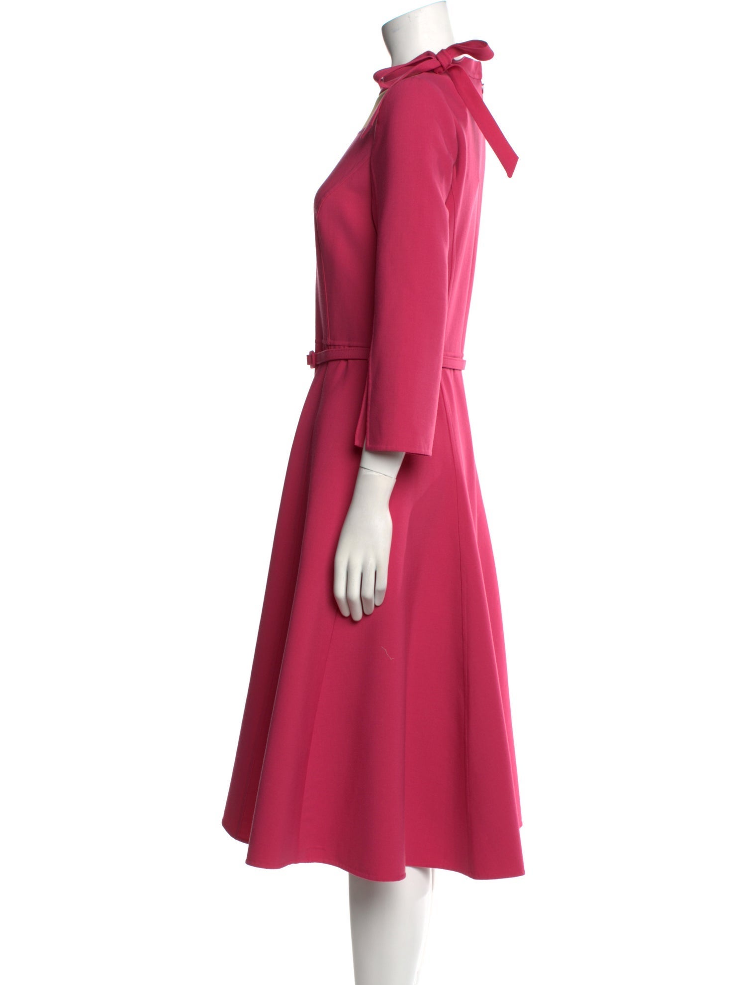 Oscar de la Renta Virgin Wool Midi Length Dress w/ Tags
