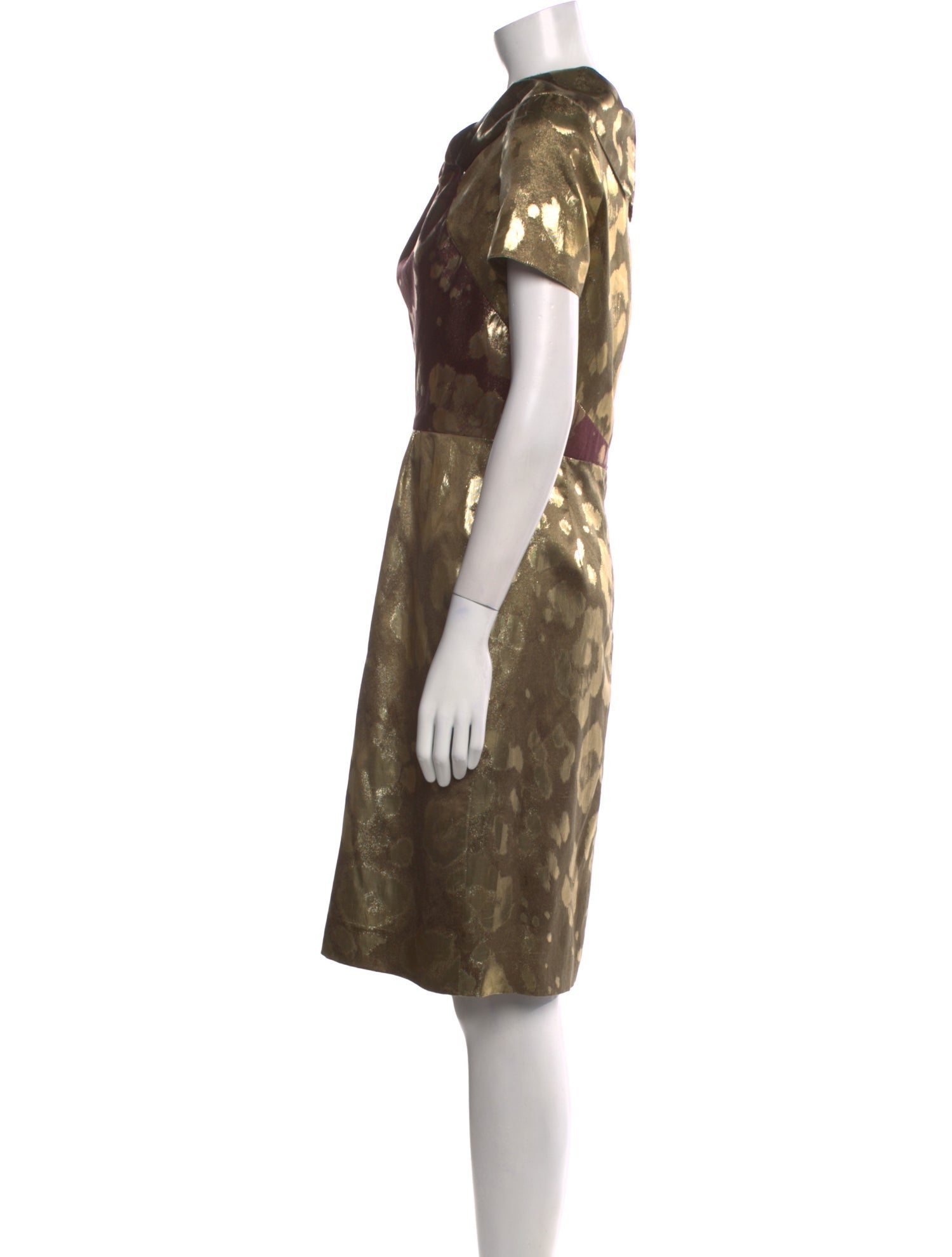 Oscar de la Renta Silk Knee-Length Dress