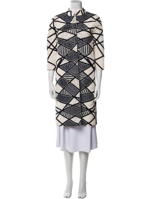 Oscar de la Renta Printed Trench Coat