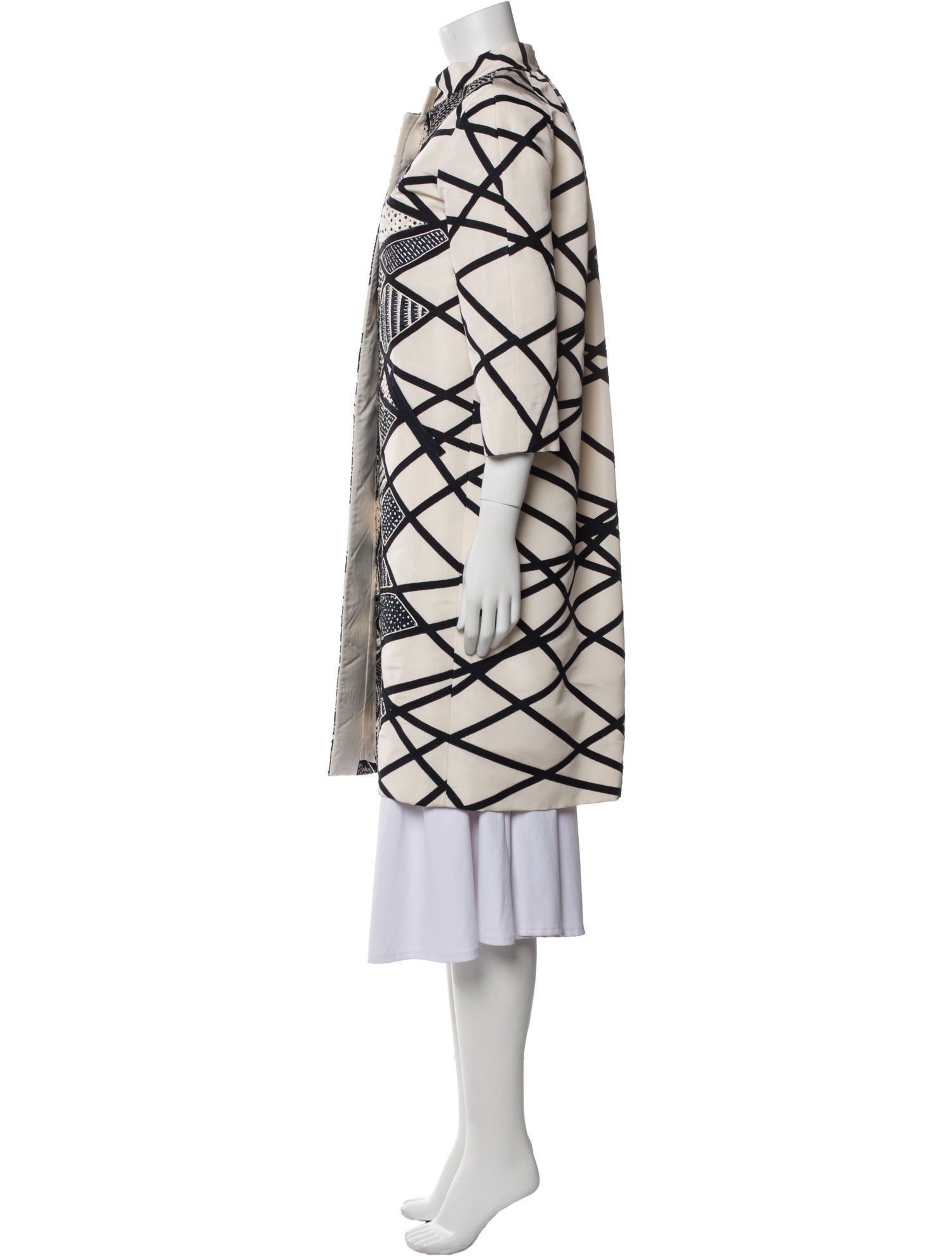 Oscar de la Renta Printed Trench Coat