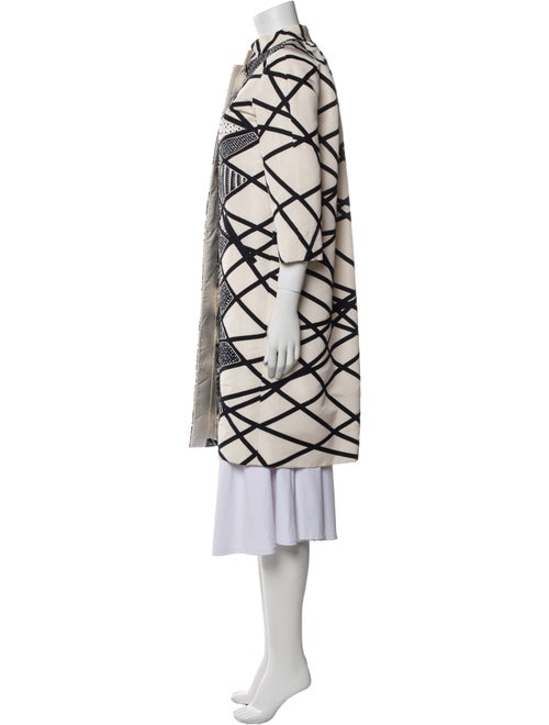Oscar de la Renta Printed Trench Coat