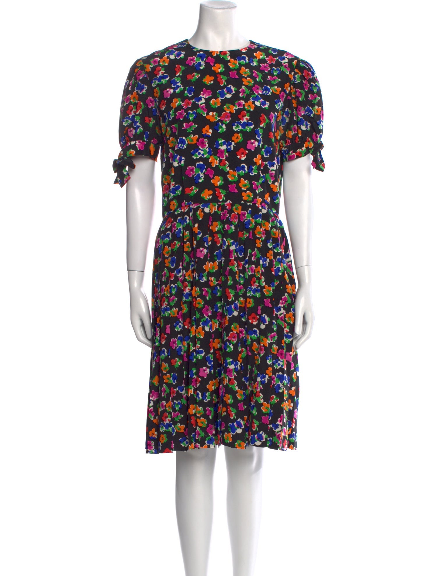 Oscar de la Renta Silk Knee-Length Dress