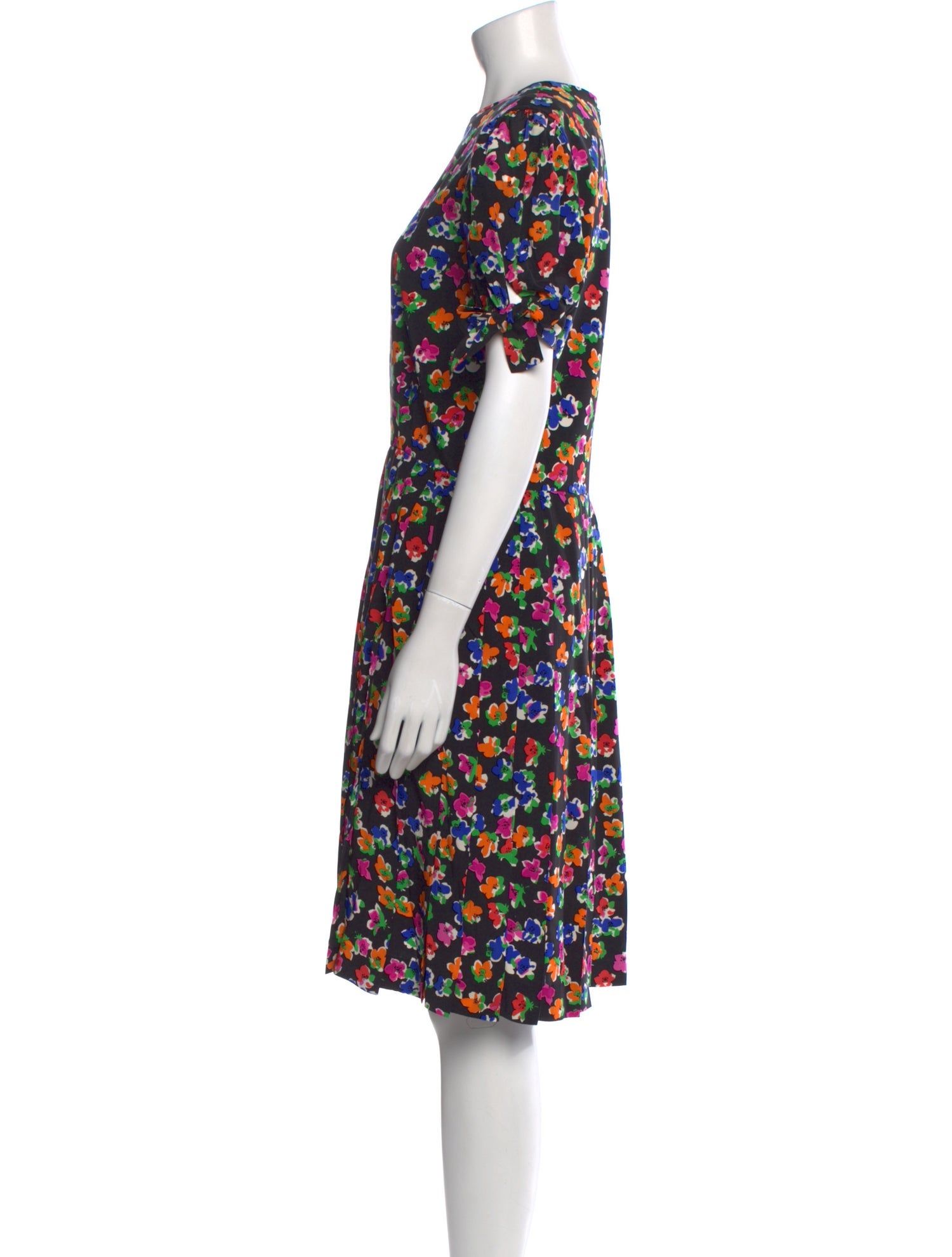 Oscar de la Renta Silk Knee-Length Dress