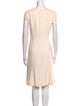 Oscar de la Renta Virgin Wool Knee-Length Dress