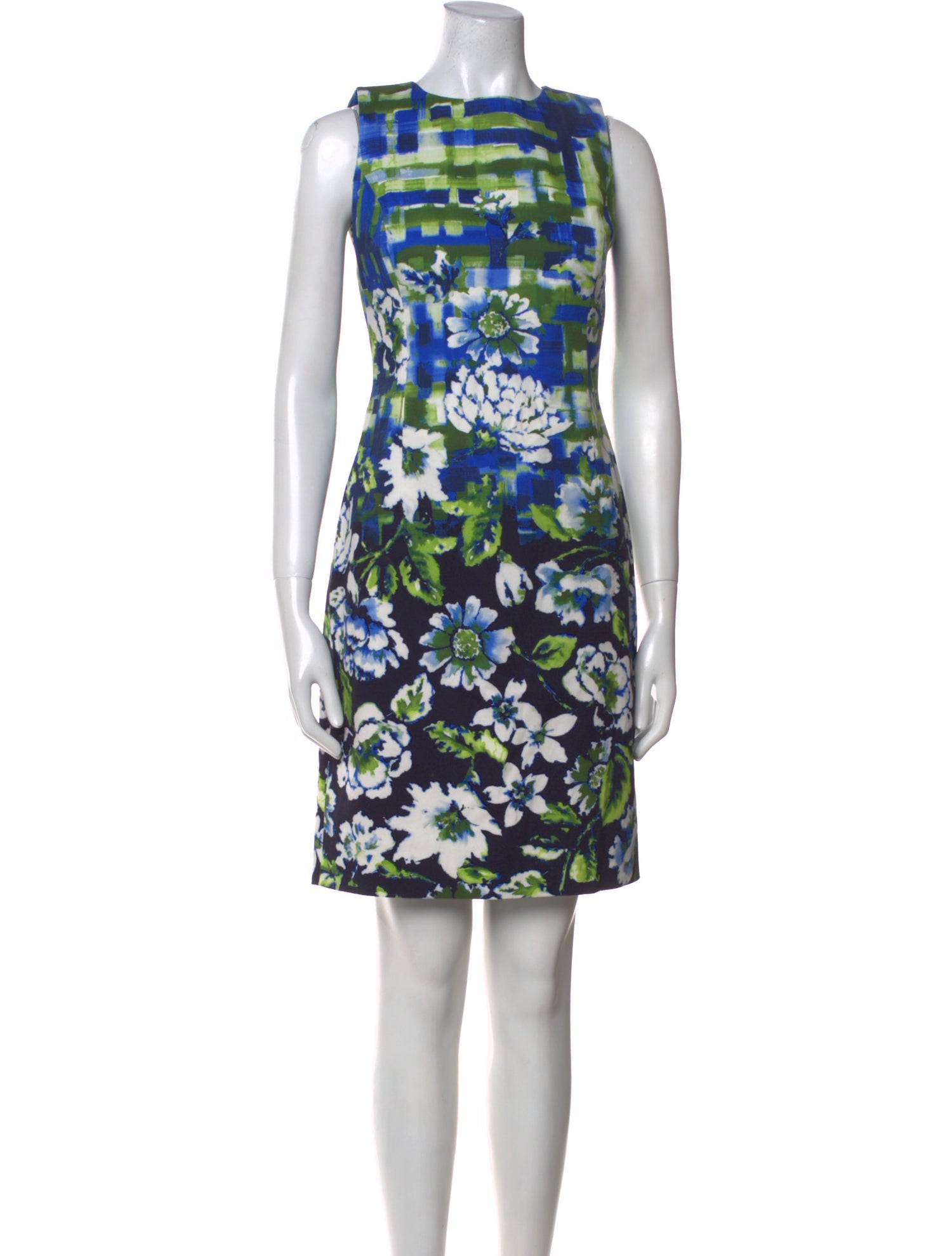 Oscar de la Renta Printed Mini Dress