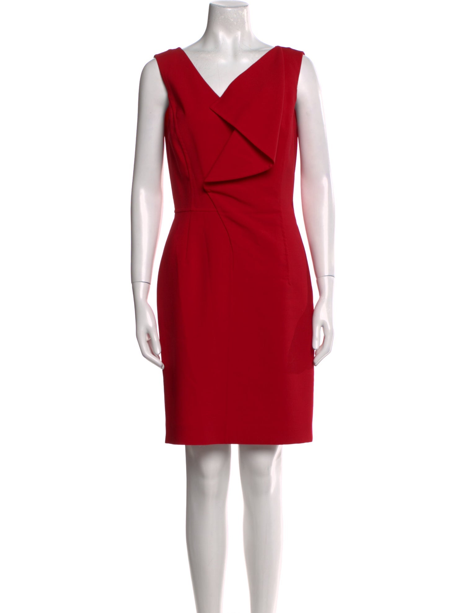 Oscar de la Renta Wool Knee-Length Dress