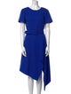 Oscar de la Renta Virgin Wool Midi Length Dress