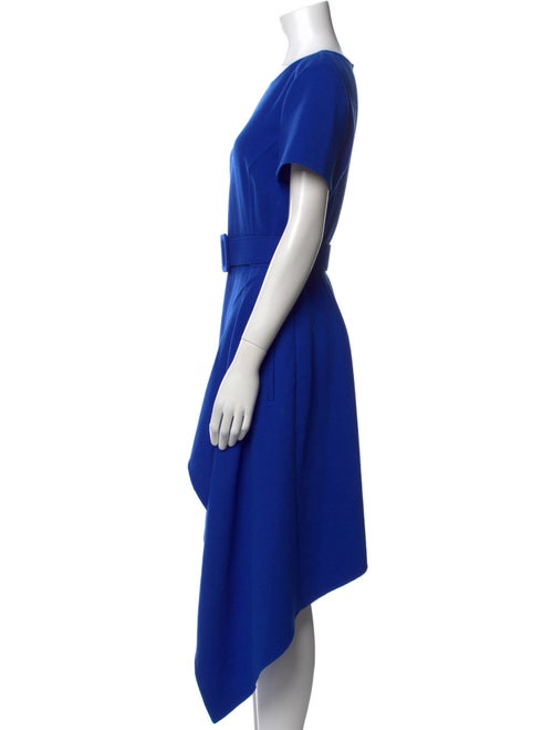 Oscar de la Renta Virgin Wool Midi Length Dress