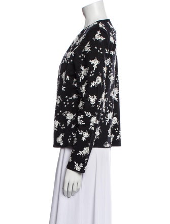 Oscar de la Renta Silk Floral Print Set