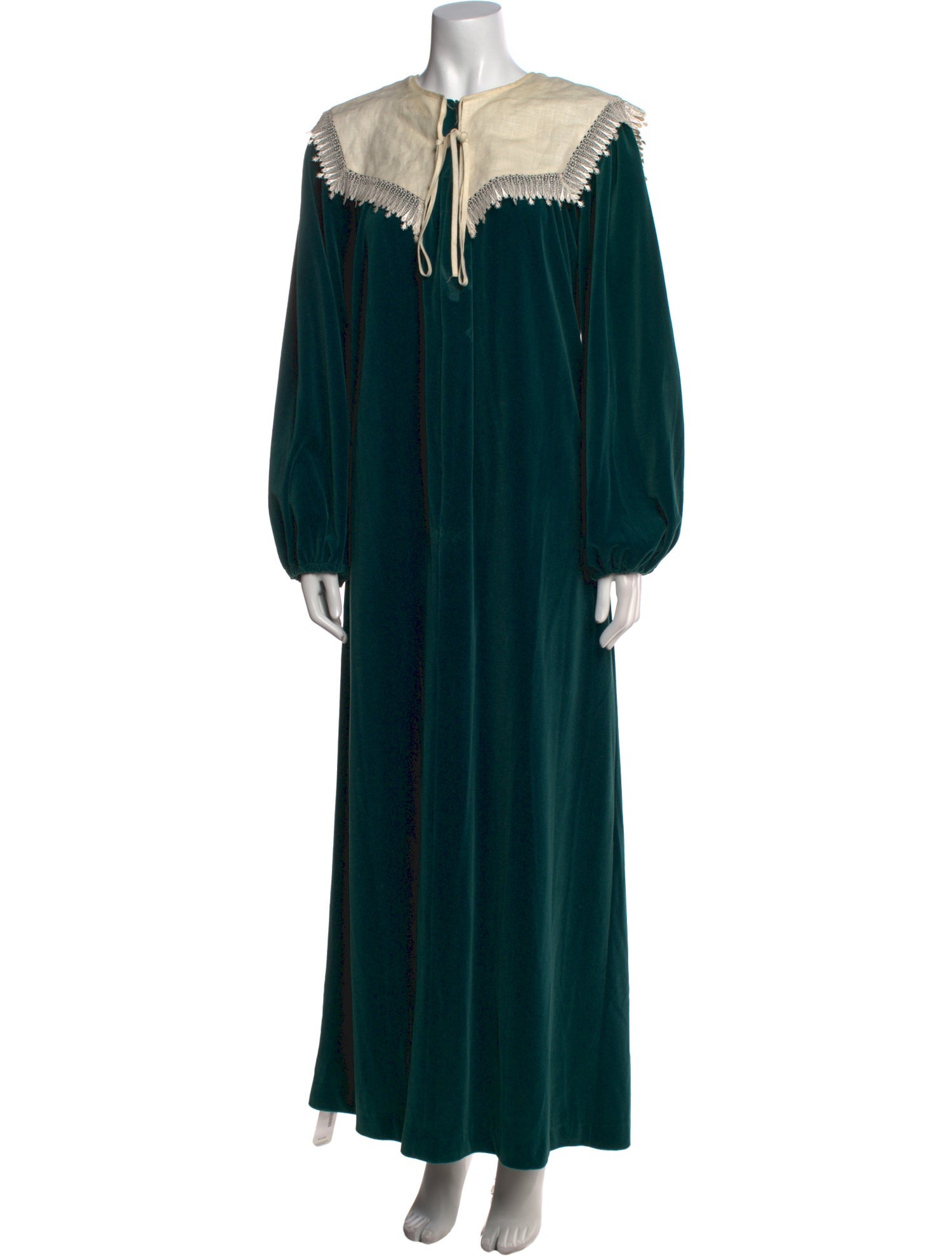 Oscar de la Renta Crew Neck Long Dress