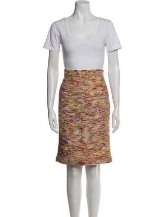 Oscar de la Renta Silk Floral Print Skirt Suit