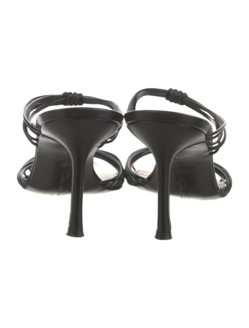 Oscar de la Renta Leather Slides