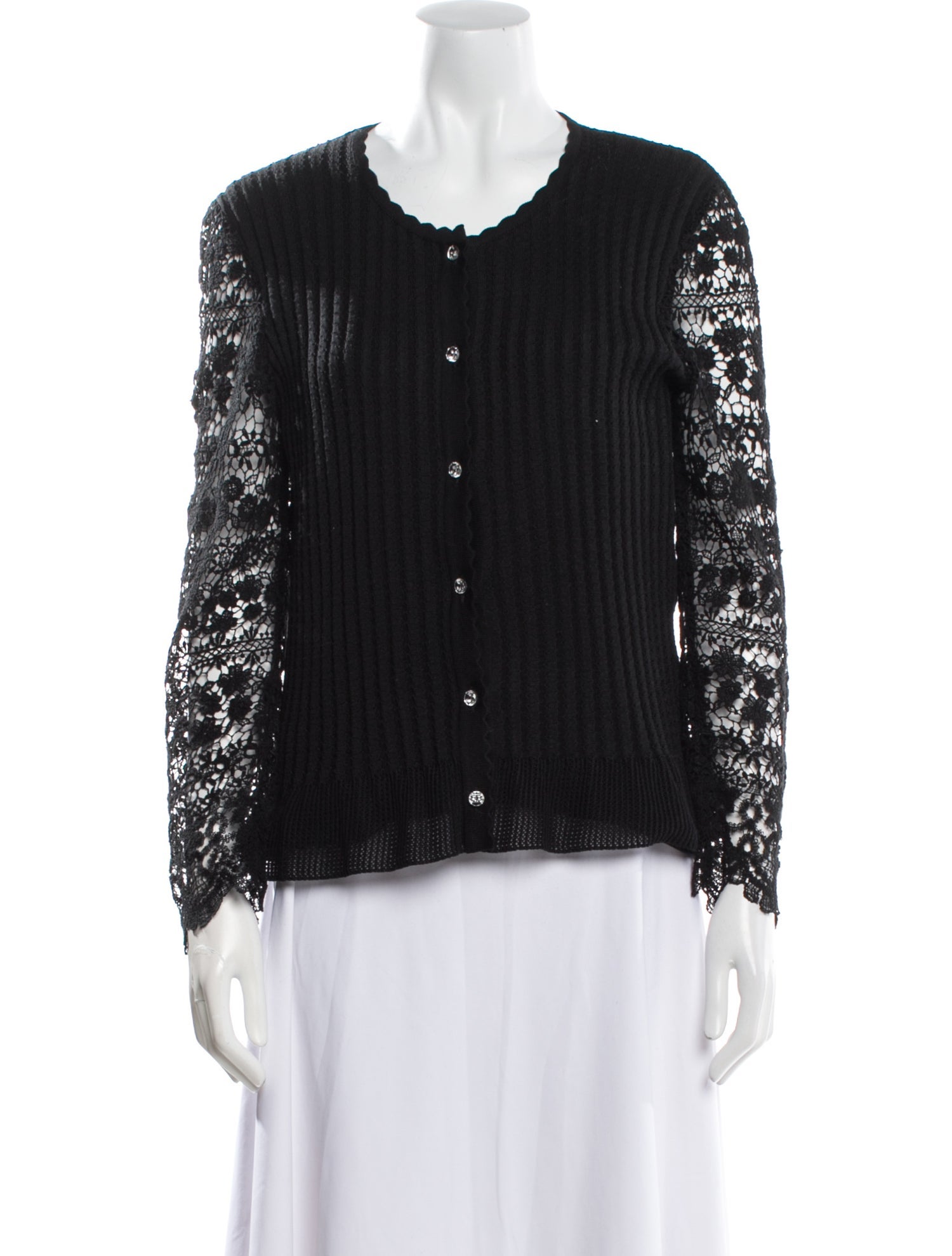 Oscar de la Renta Lace Pattern Crochet Trim Set