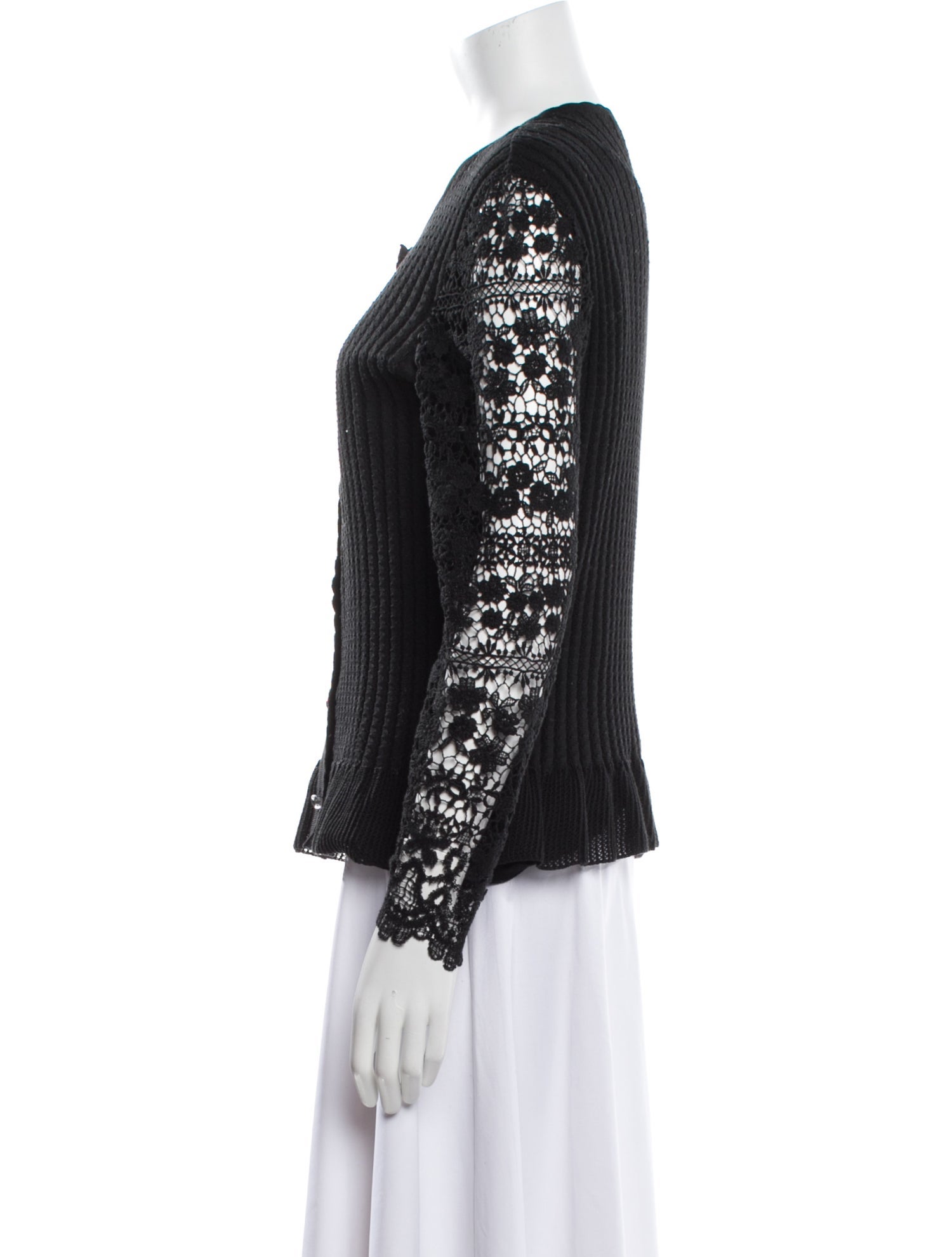 Oscar de la Renta Lace Pattern Crochet Trim Set