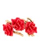 Oscar de la Renta Coral-Motif Hinged Bracelet