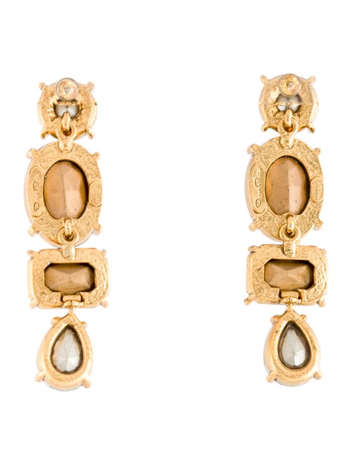 Oscar de la Renta Crystal Drop Earrings