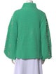 Oscar de la Renta Virgin Wool Mock Neck Sweater